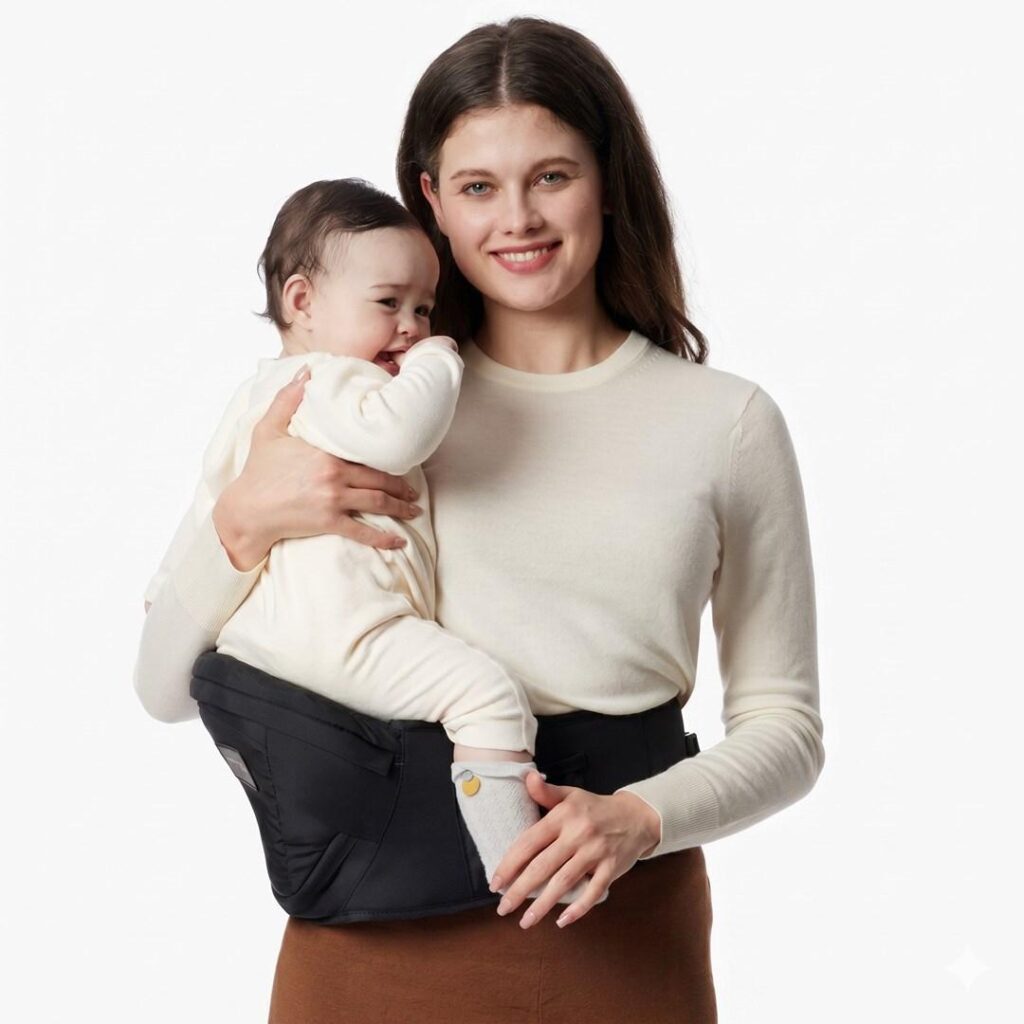 Momcozy HC002 bæresele med hoftesæde – sort